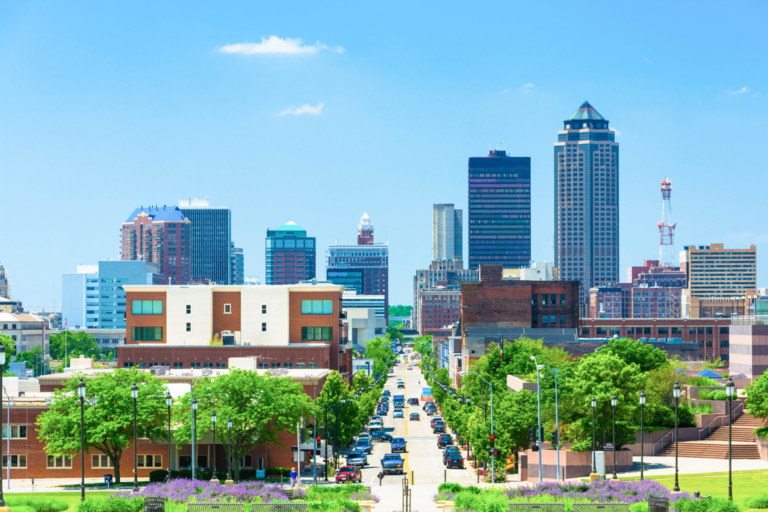 Des Moines, Iowa cityscape