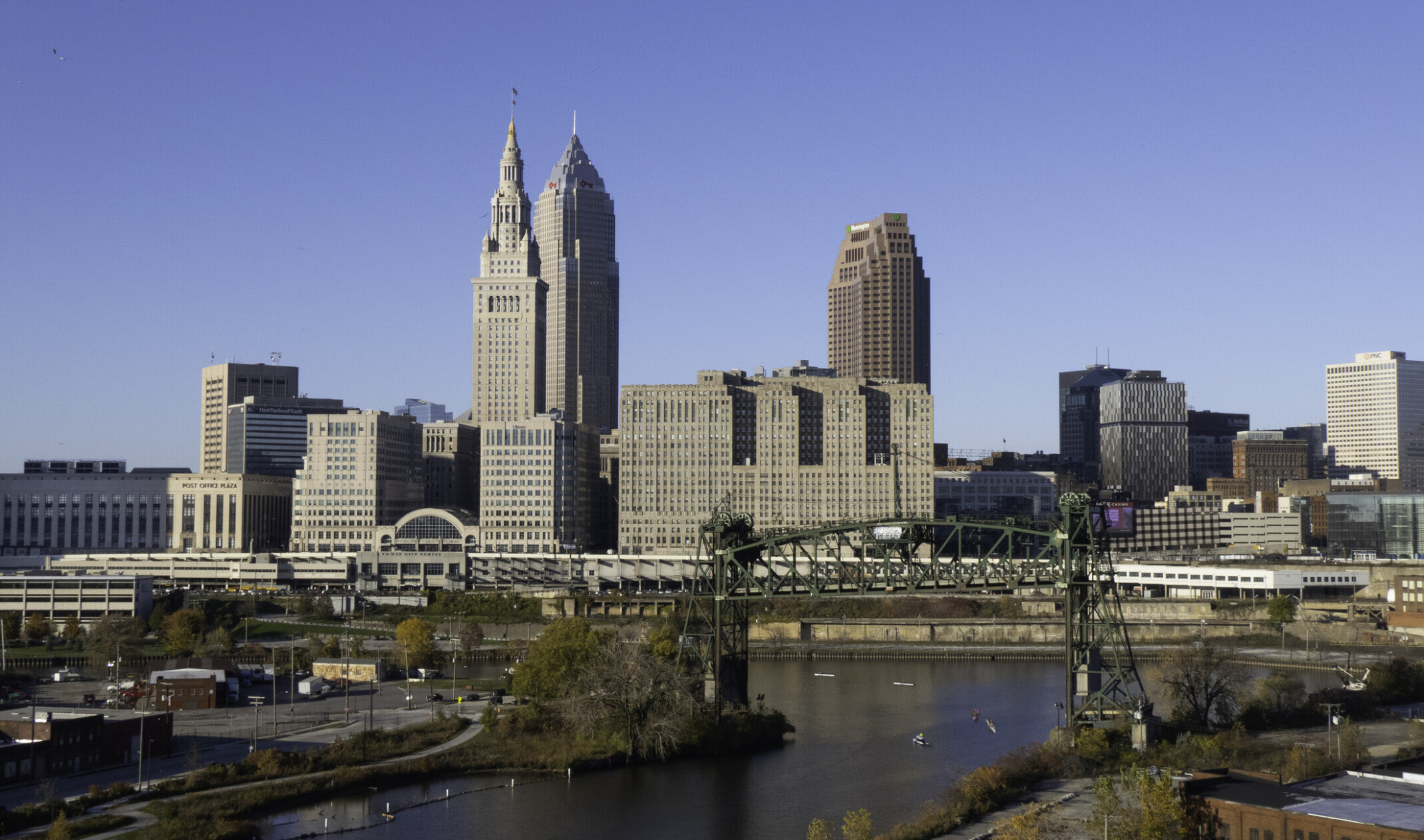 Built in 1926, Cleveland’s historic Terminal Tower, once a bustling office space, is reimagined as a vibrant living environment
