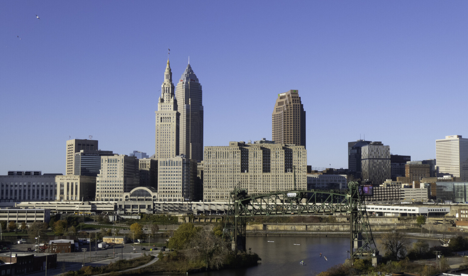 Built in 1926, Cleveland’s historic Terminal Tower, once a bustling office space, is reimagined as a vibrant living environment