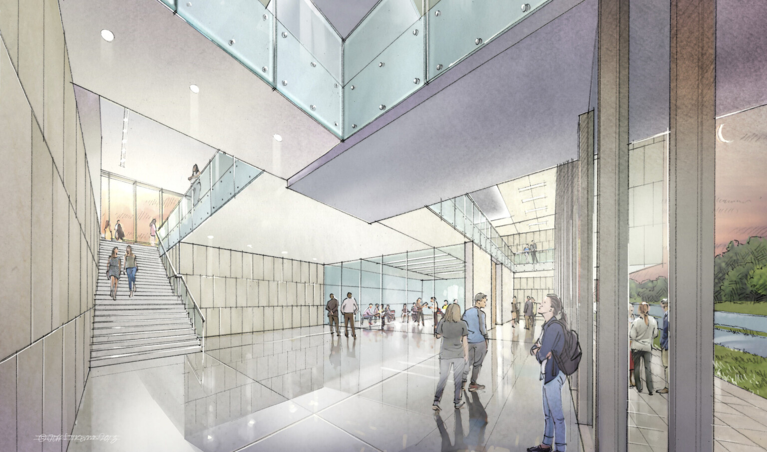 Interior conceptual design for Case Western Reserve University Maltz Performing Arts Center Expansion Interior conceptual design for Case Western Reserve University Maltz Performing Arts Center Expansion