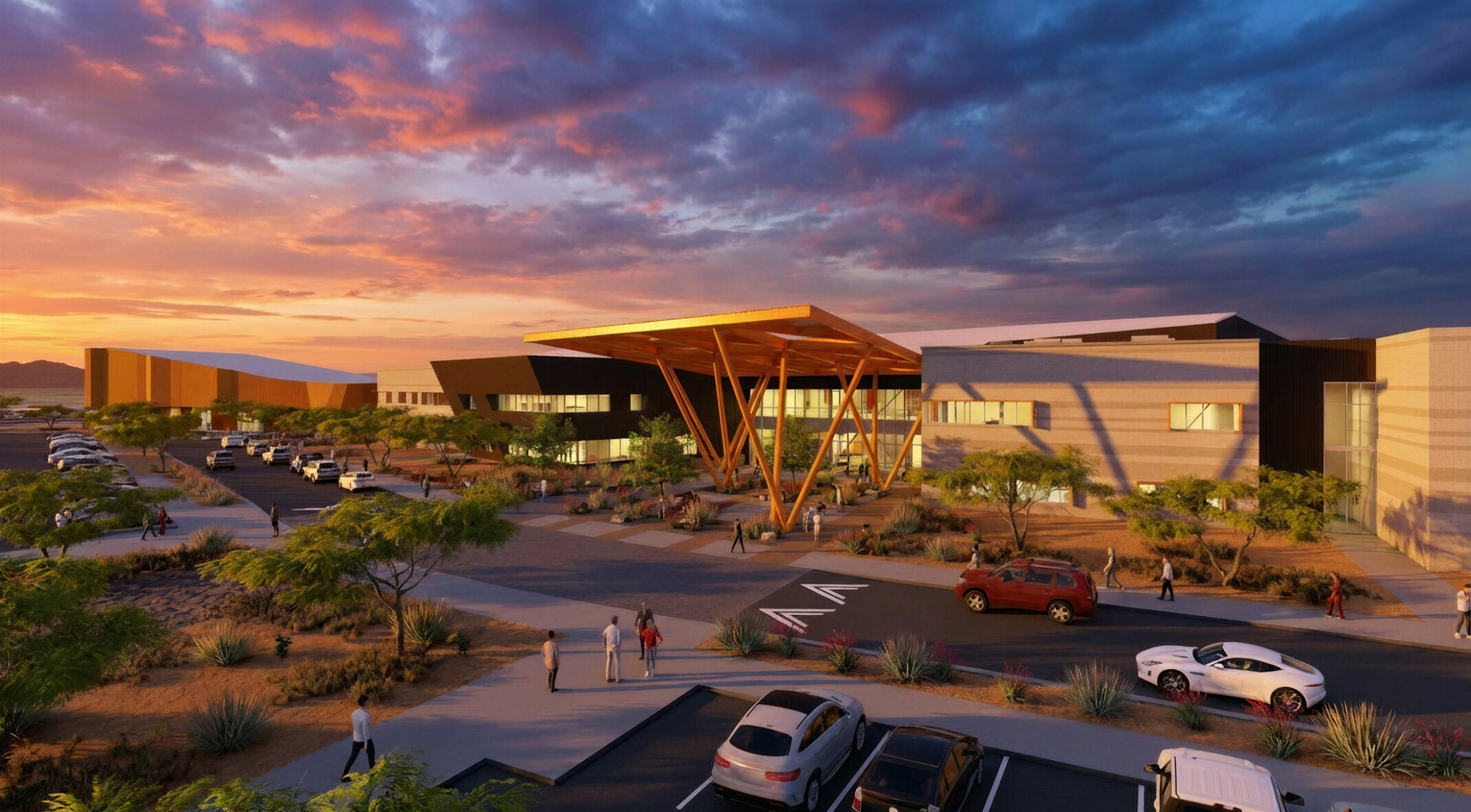 Exterior of West-MEC Southeast Campus Phase 2.