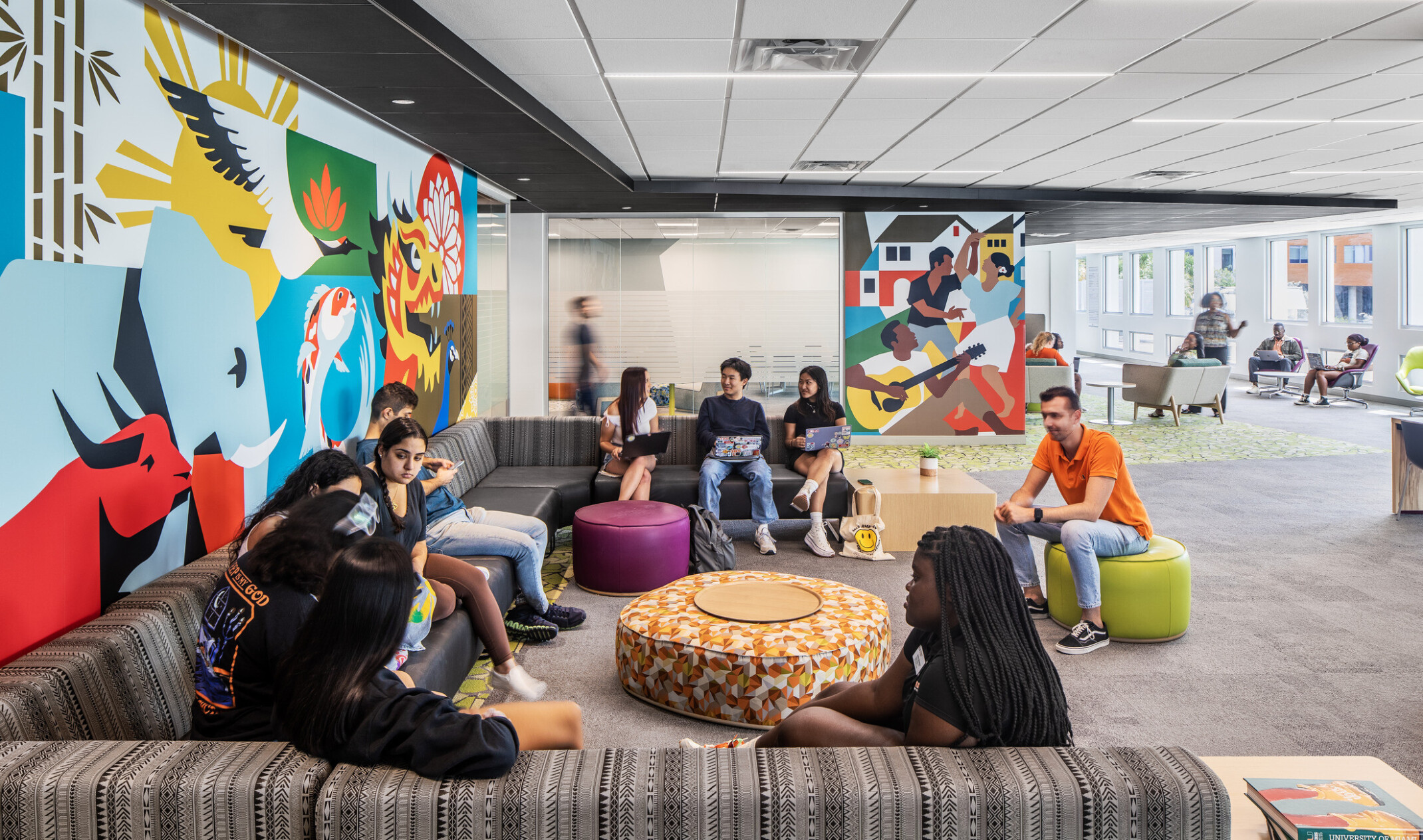 The Whitten University Center is a hub for community and learning on the University of Miami campus.