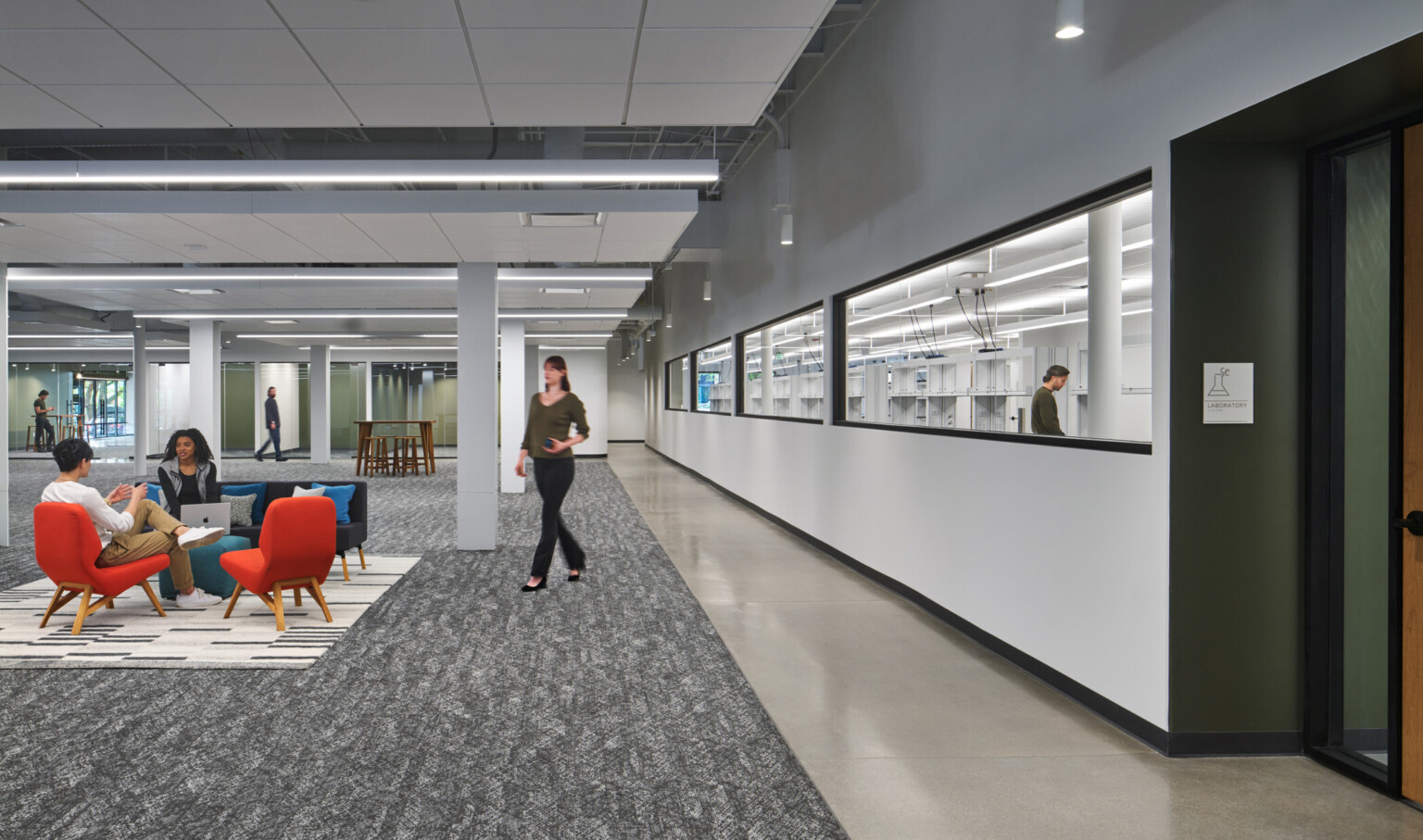 Wilderness Labs in Colorado was originally designed as an office space and was recently modernized to welcome life science tenants