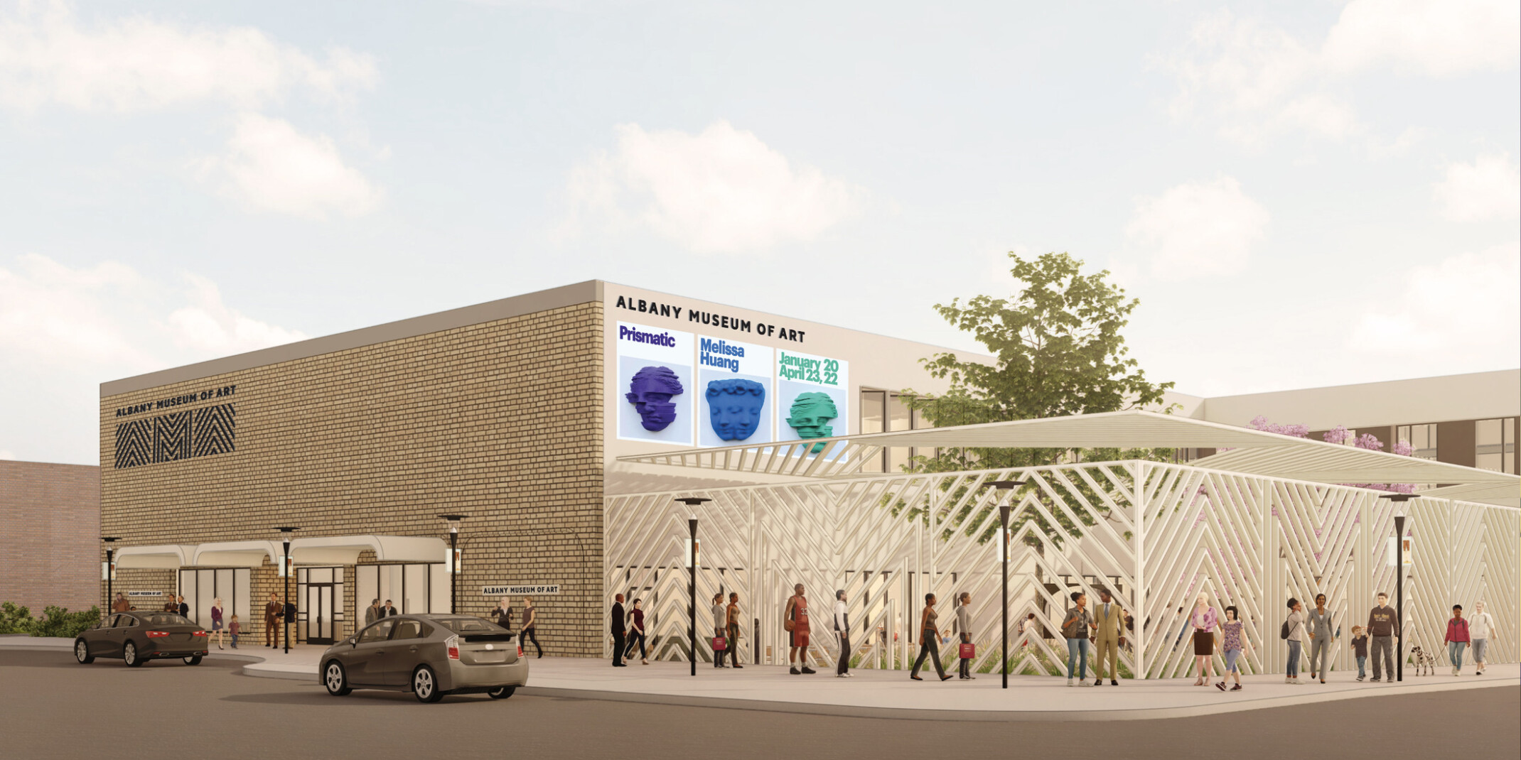Exterior Rendering Albany Museum of Art
