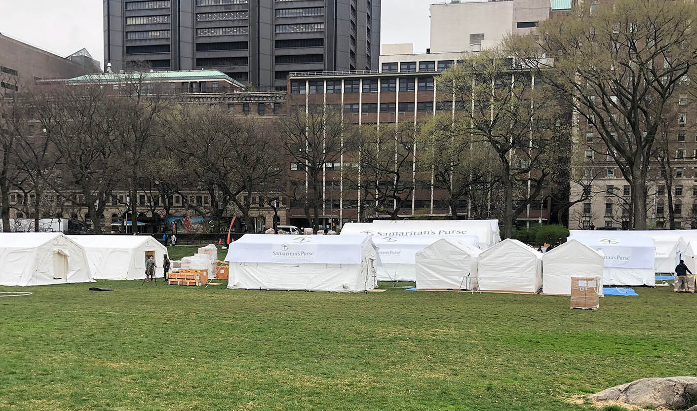 Field Hospital in Central Park, New York Field Hospital in Central Park, New York