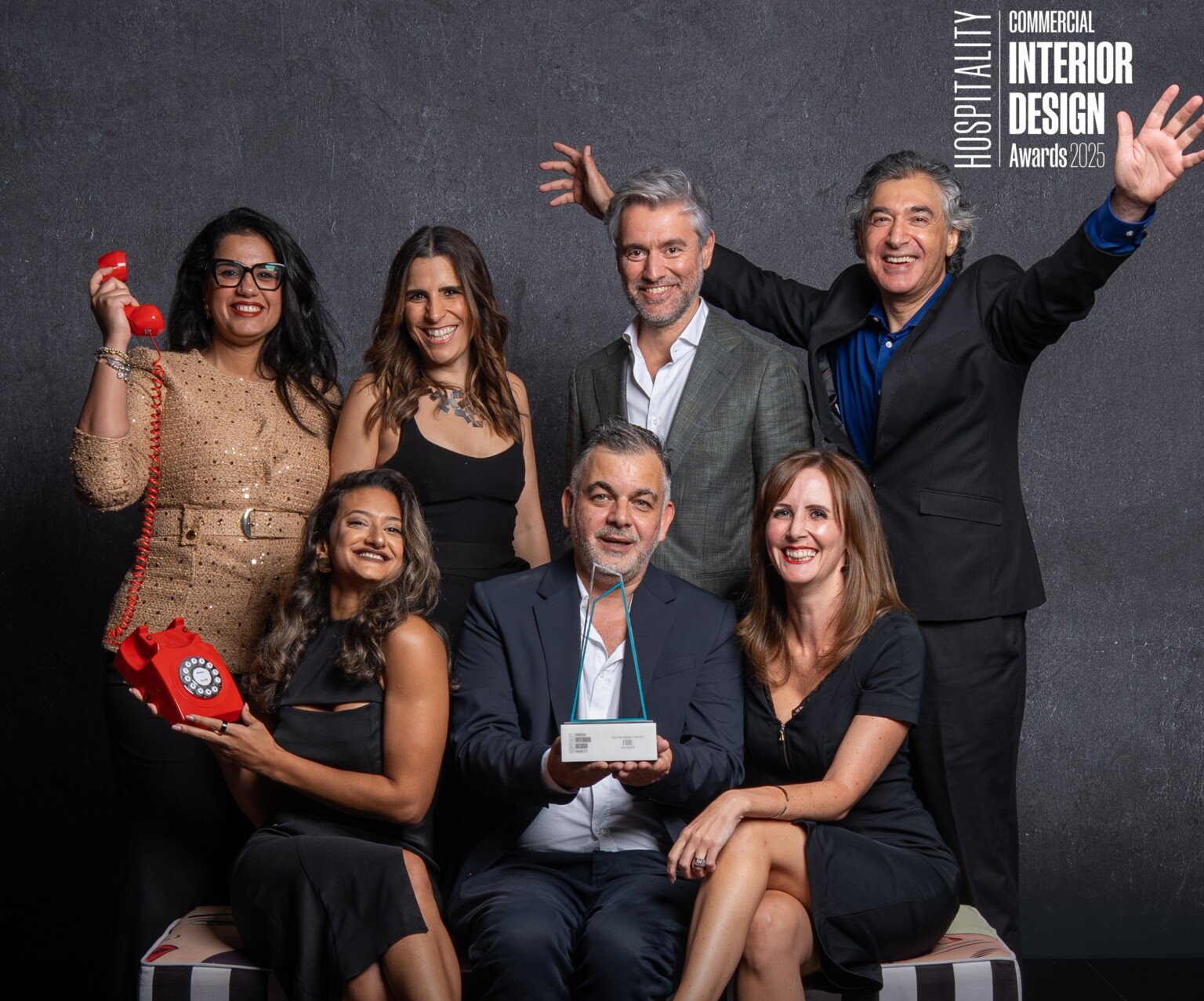 DLR Group Middle East receiving the award for Best F&B Concept of the Year DLR Group Middle East receiving the award for Best F&B Concept of the Year