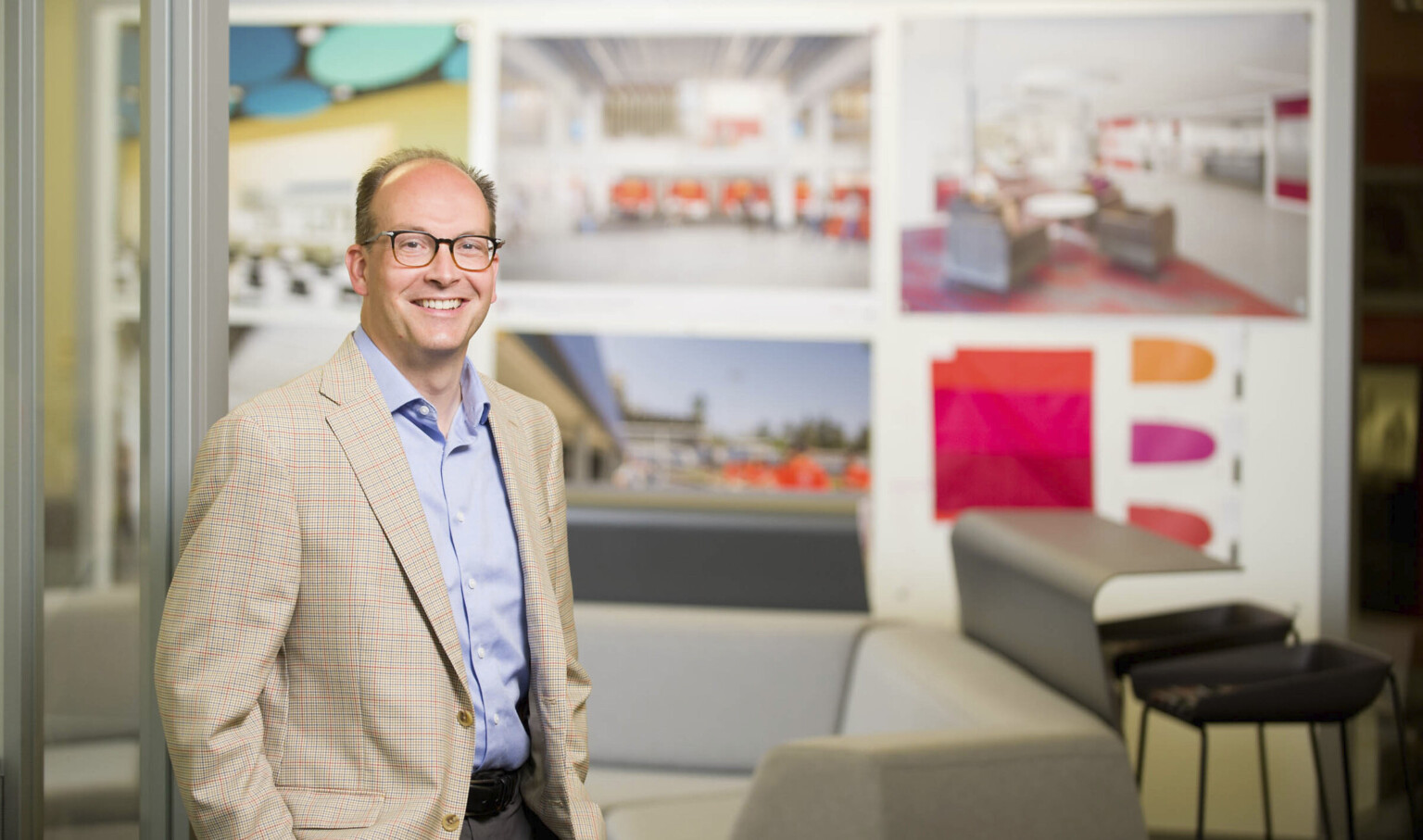 Christ Ertl in DLR Group's Kansas City office Christ Ertl in DLR Group's Kansas City office