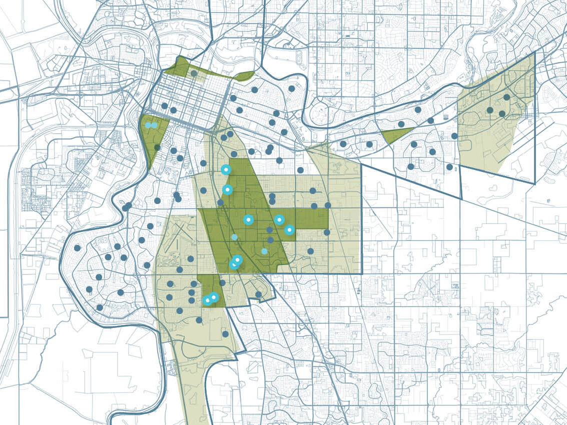 map rendering of Sacramento City Unified School District equity master plan map rendering of Sacramento City Unified School District equity master plan