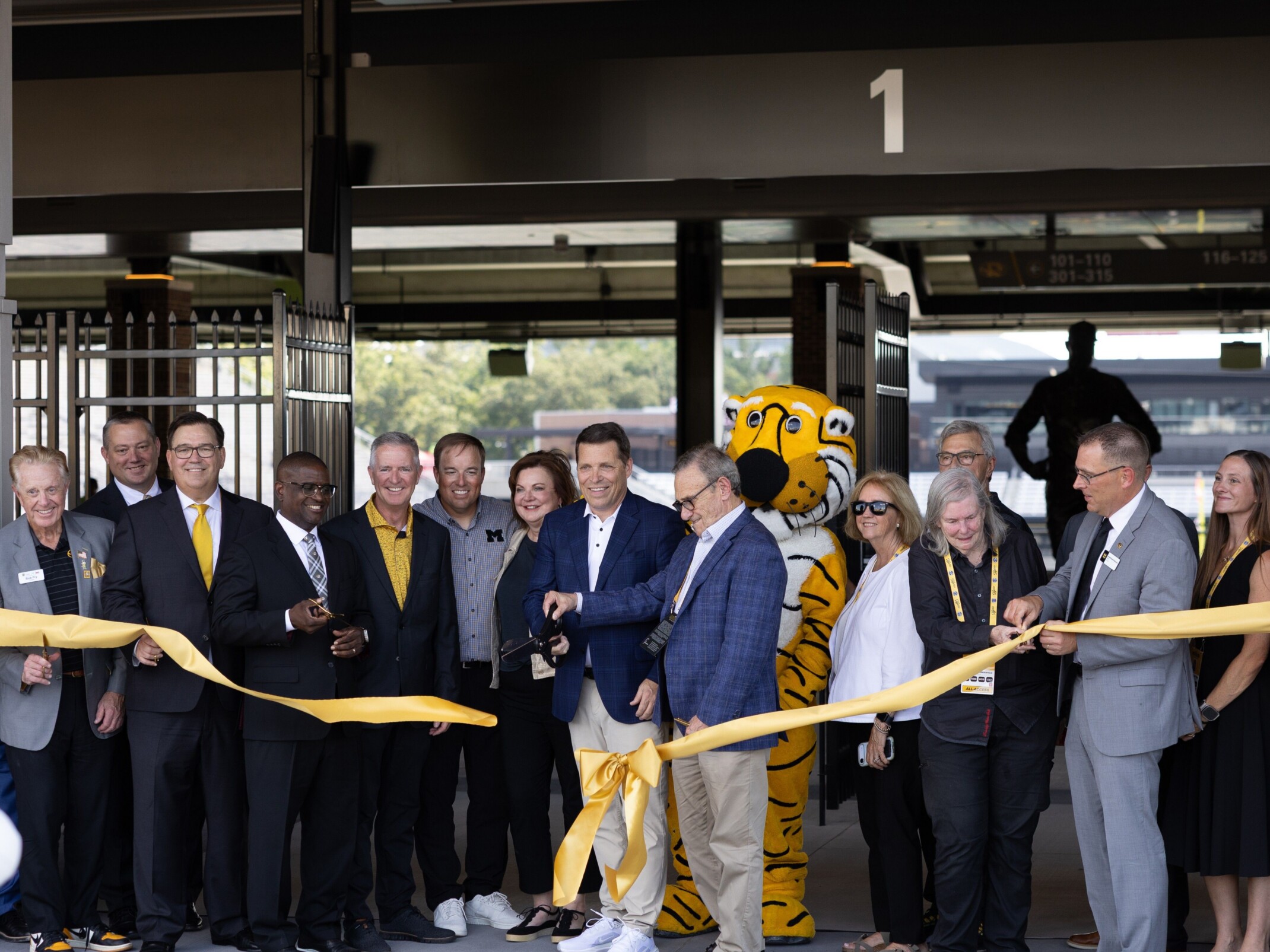 Mizzou stadium ribbon cutting ceremony