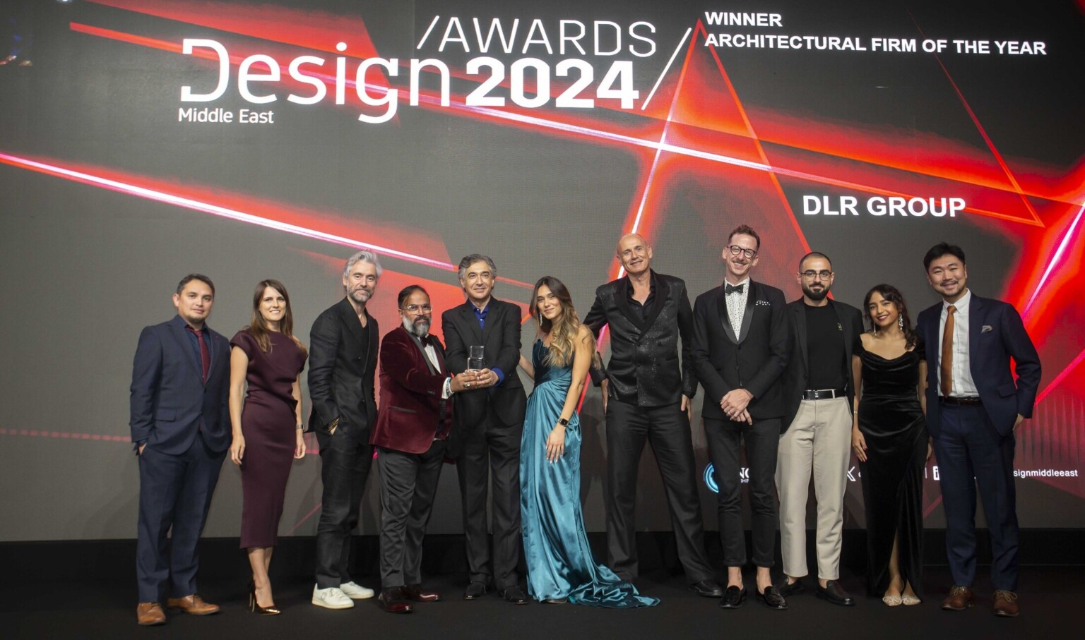 Dubai studio accepting award from Design Middle East Dubai studio accepting award from Design Middle East