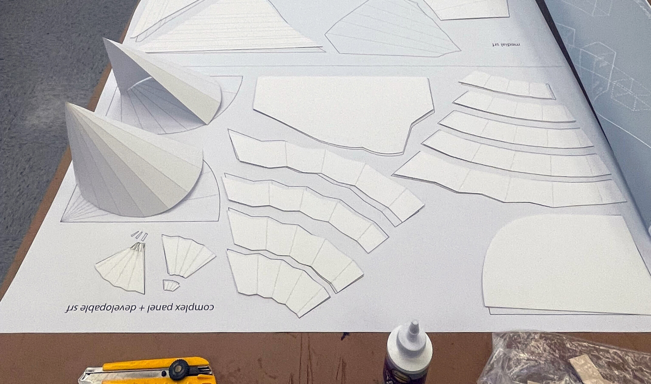 paper folding template, geometric shape, origami, paper folding pattern