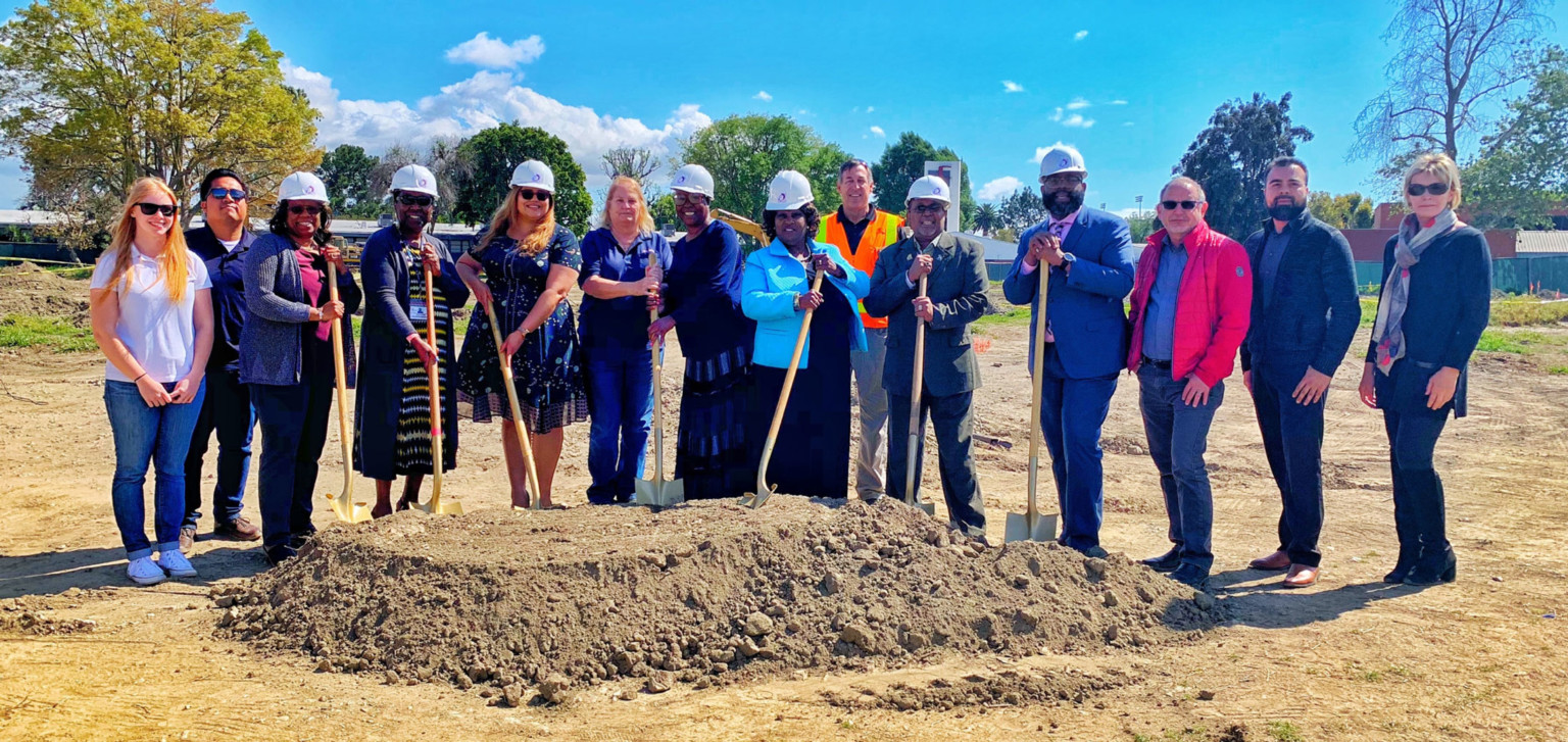 DLR Group employees join groundbreaking ceremony for the Compton College Instructional Building in Compton, California