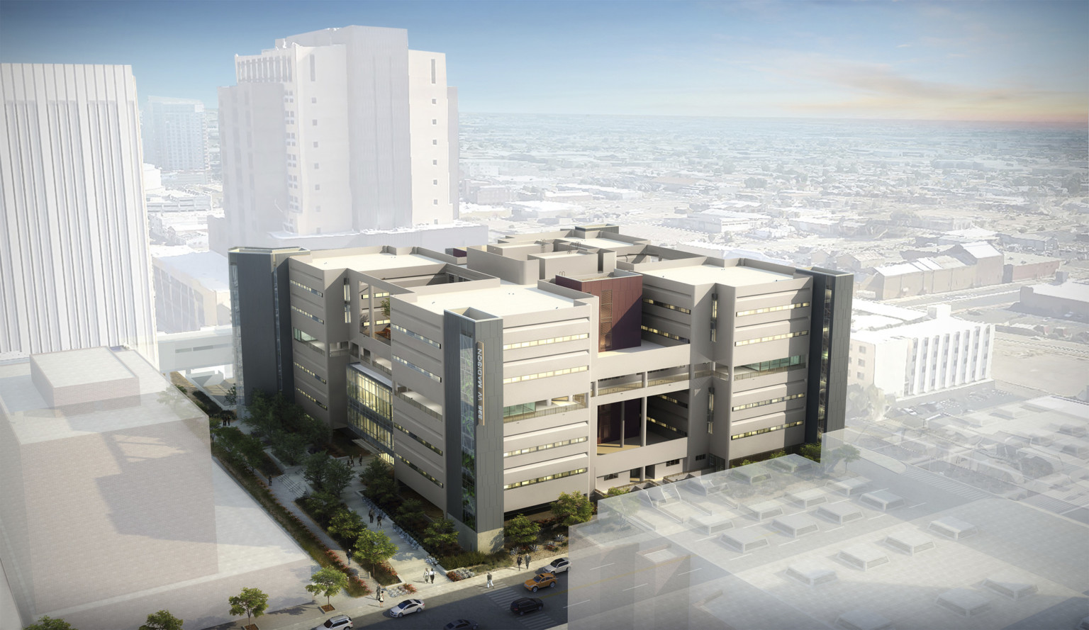 Aerial view of concept design for Maricopa County Attorney's Office Aerial view of concept design for Maricopa County Attorney's Office