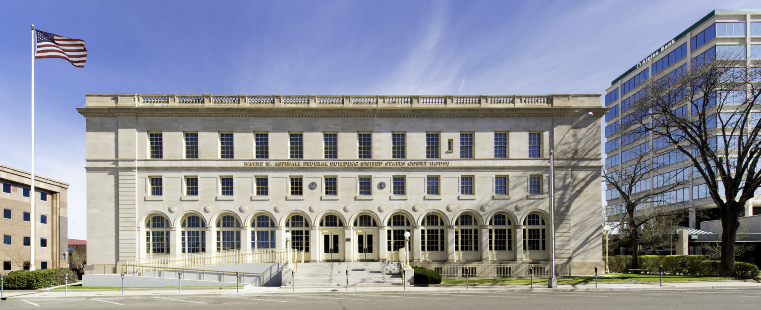 Exterior view of Wayne N. Aspinall Federal Building and U.S. Courthouse Exterior view of Wayne N. Aspinall Federal Building and U.S. Courthouse