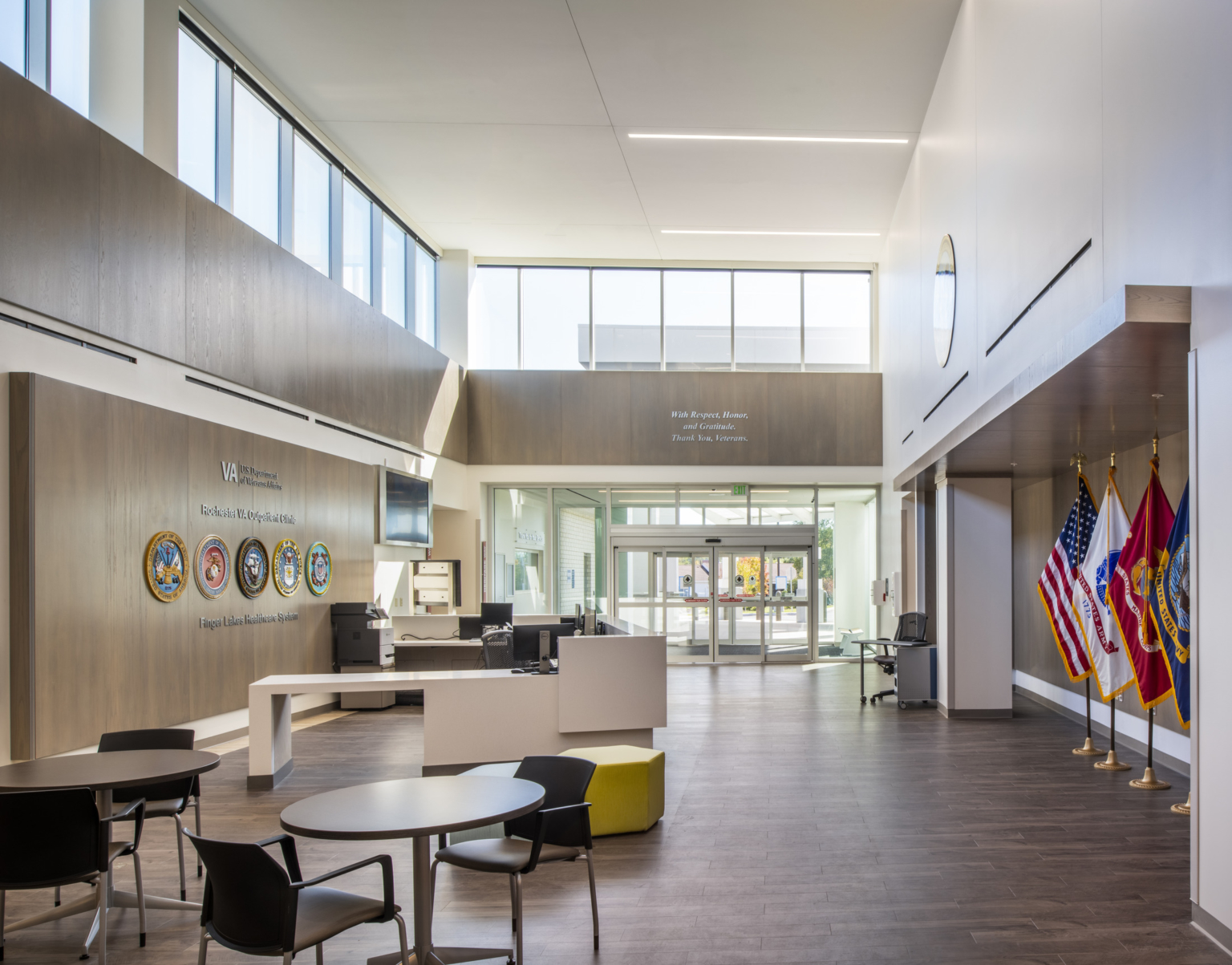 Lobby at VA Rochester Calkins Outpatient Clinic Lobby at VA Rochester Calkins Outpatient Clinic
