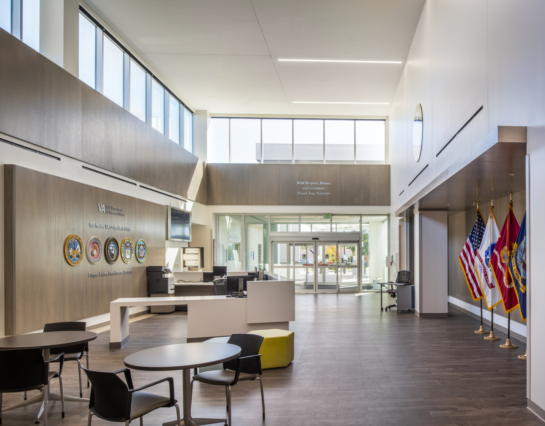 Lobby at VA Rochester Calkins Outpatient Clinic Lobby at VA Rochester Calkins Outpatient Clinic