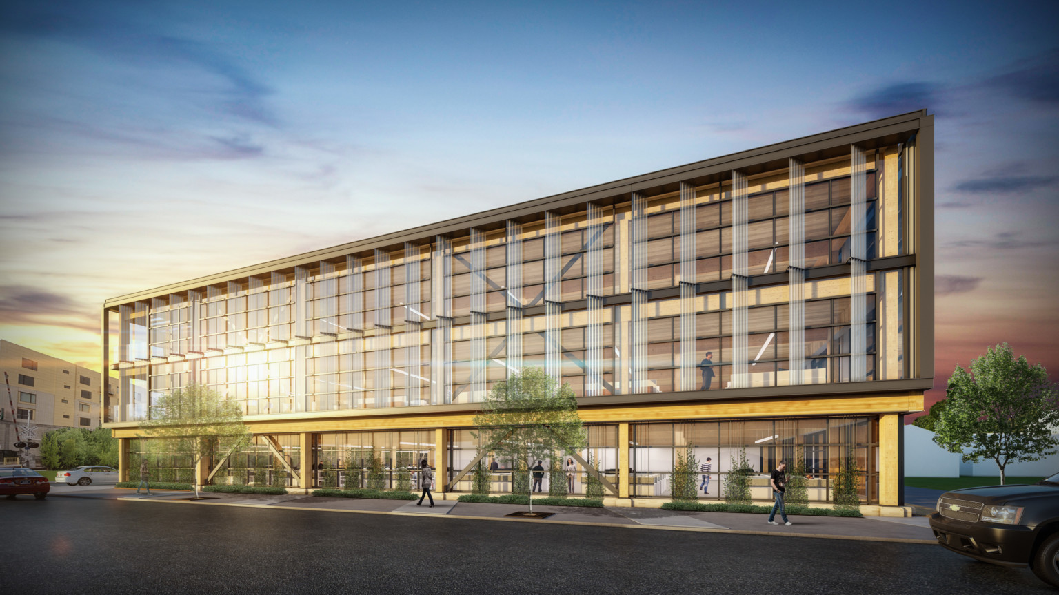 proposed design for T3 mass timber framed class a office building with residential units proposed design for T3 mass timber framed class a office building with residential units
