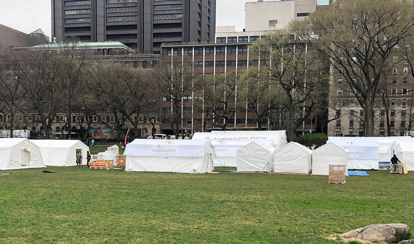 Field Hospital in Central Park, New York
