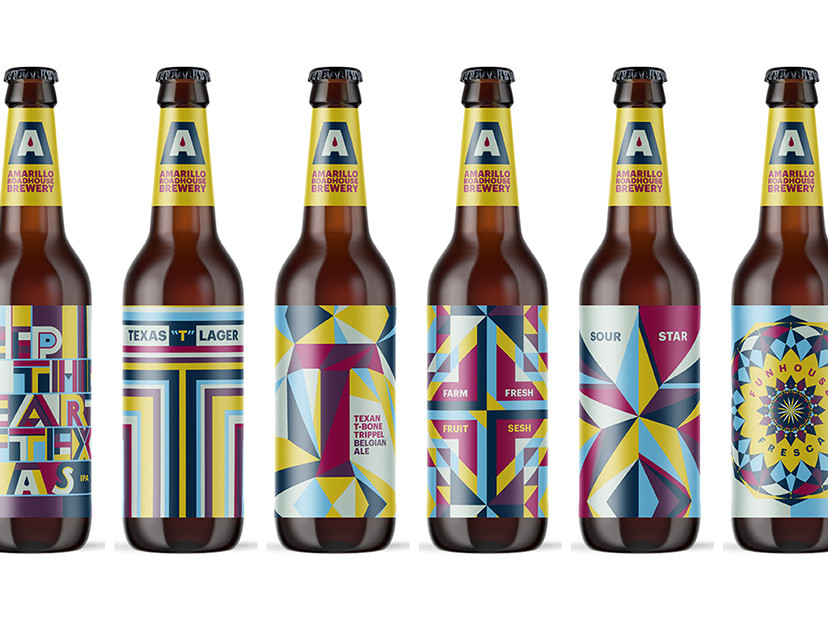 Amarillo Roadhouse Brewery branded bottles